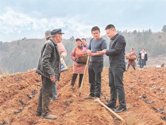 (受访者供图)在乡镇任职时,杨松发现家乡在农业发展上存在一些短板.